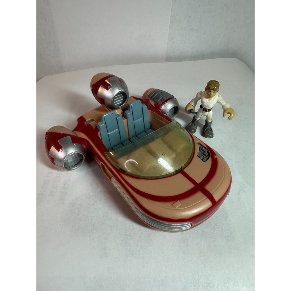 Playskool Star Wars Galactic Heroes Luke Skywalker with Landspeeder